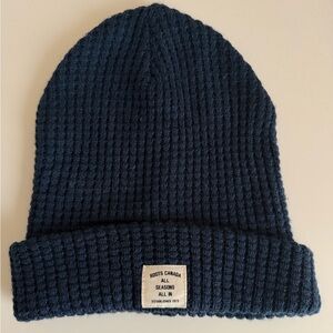 Roots Canada Navy Blue Knit Beanie